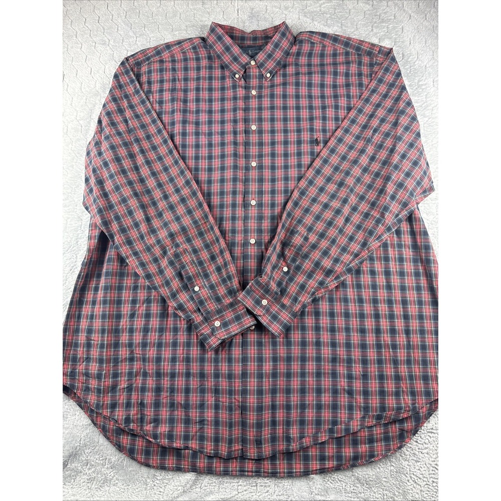 Ralph Lauren Classic Fit Long Sleeve Plaid Button Down Shirt Men's Size 3XLT